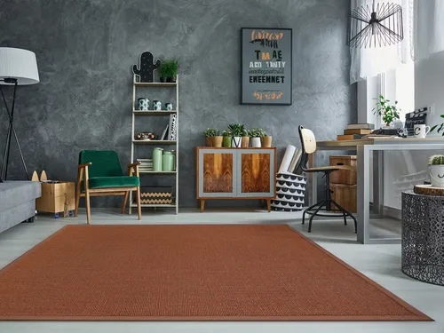 Dekowe Sisalteppich Mara S2 mit Bordüre, rechteckig, 100% Sisal - Hochwertiger Sisalteppich mit pflegeleichter Bordüre für ein behagliches Zuhause. Strapazierfähig und ideal für jeden Raum, bringt er Natürlichkeit und zeitlose Eleganz in Ihre Einrichtung.