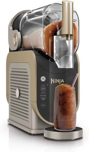 Ninja SLUSHi Maschine – Slush, Eis-Cocktails & Milchshakes 1,9L Stone Gold - Die Ninja SLUSHi Maschine in Stone Gold bietet eine einfache Zubereitung von Slush, Cocktails und Milchshakes. Mit 1,9L Kapazität und WhisperChill-Technologie für mühelosen Genuss, ideal für Partys und Erfrischungen.