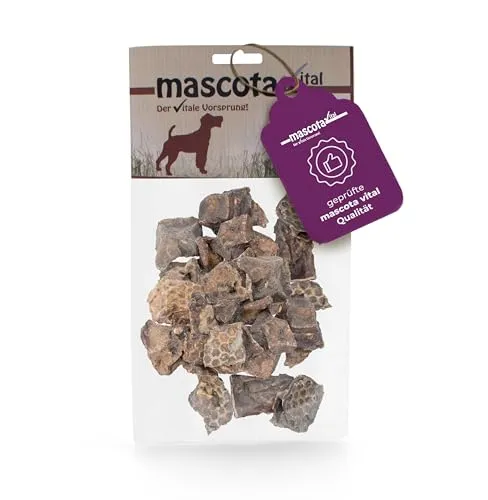 mascota vital - Ziegen-Lungenwürfel 200g - 100% Ziege, schonend getrocknet - Trainingssnack - 100% Ziegenlunge - kalorienarm - Trainingshappen - Natürlich (Ziegen-Lungenwürfel 200g)