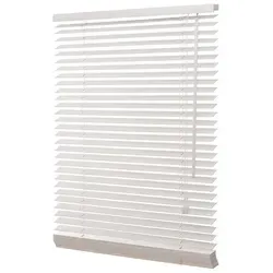 ventanara Jalousie aus Echtholz 35mm in Weiß - Elegante Holzjalousie in Weiß, 90 cm x 130 cm, für stilvolle Fensterdekoration. Mit 35mm Lamellen für optimale Lichtregulierung und Privatsphäre.