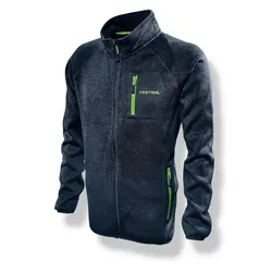 Festool Arbeitsjacke Sweatjacke, 204009 - Strapazierfähige Fleecejacke in Blau-Melange, Größe M - Funktionsjacken, strapazierfähige Fleecejacke mit Softshell, ideal für wechselnde Witterungsbedingungen und ausgestattet mit Anti-Odor Technologie.