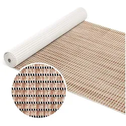 ANRO Schaum-Badematte Antirutschmatte Weichschaummatte Badezimmer Entspannung, Höhe 5 mm, strapazierfähig, Drainage Effekt, Rillen, wasserdurchlässig, rutschhemmend, pflegeleicht, Weich, Rutschfest, Rutschhemmend, Schnelltrockend, mit Drainagelöchern, Modern, Praktisch, PVC, Eckig, Geprägt braun Eckig | 65 cm x 120 cm x 5 mm
