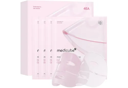 medicube Salmon DNA PDRN Pink Collagen Jelly Gel Mask | Overnight Face Mask for Glass Glow Skin - elasticity, hydrating, firming and moisturizing | Korean skincare, 28g, 4ea