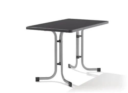 Sieger 233/A Boulevard-Klapptisch - Beistelltisch mit wetterfester mecalit-PRO-Platte, ideal für den Garten und Balkon, Montagefrei und Made in Germany