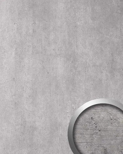 WALLFACE 25516 CEMENT Light Nature Wandpaneel – Matt Grau 2600 mm x 1000 mm - Hochwertiges Wandpaneel in Beton-Optik, selbstklebend und ideal für Wohnzimmer, Schlafzimmer und mehr. Flexibel und einfach zu verarbeiten, verleiht es jedem Raum einen modernen Look.