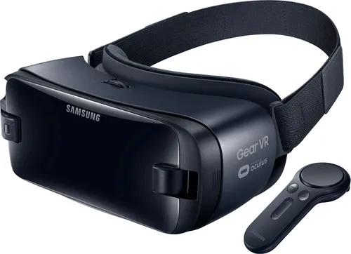 Samsung Gear VR mit Controller SM-R324 - Erlebe virtuelle Realität - VR-Brille für 360°-Panoramen und 3D/2D-Videos, inklusive Controller für präzise Bedienung und ein komfortables Design für stundenlangen Spielspaß.