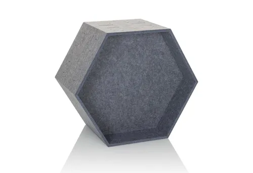 hjh OFFICE Akustik Trennwandelement FLEXMIUT Store B 3in1 - Sichtschutz & Trennwände: Modulares Trennelement mit Schallminderung, ideal für Großraumbüros und nachhaltig aus 60% recyceltem Polyester gefertigt.