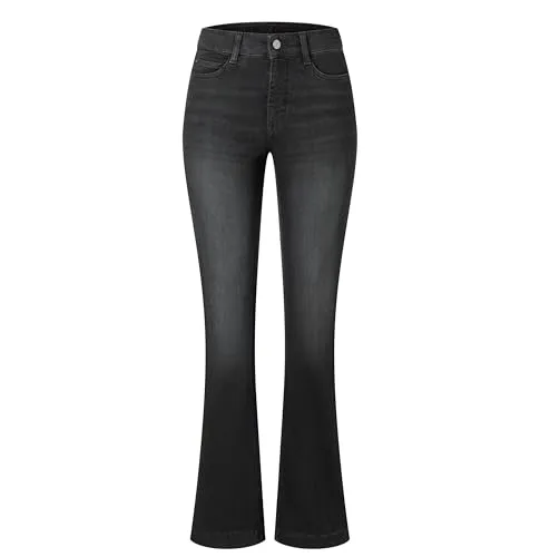 Bootcut-Jeans MAC "Dream-Boot" für Damen, Gr. 44 - Stylische Bootcut-Jeans von MAC in commercial black used, figurbetont mit leicht ausgestelltem Bein. Ideal für Freizeitaktivitäten und pflegeleicht dank robustem Denim-Material.