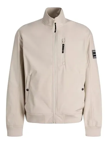 Jack & Jones Softshelljacke "Parker" in Beige, Größe S - Beige Softshelljacke "Parker" von Jack & Jones für Herren. Winddicht, atmungsaktiv und leicht, ideal für Outdoor-Aktivitäten. Mit elastischem Ärmelabschluss und praktischen Taschen.