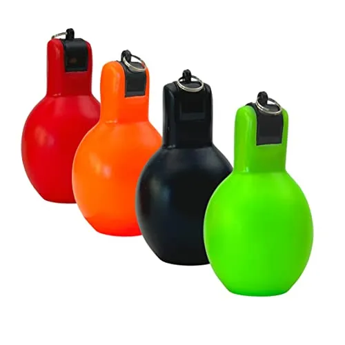 BEST SPORTING Handpfeife 4er Set bunt I hochwertige Schiedsrichterpfeife I Trainerpfeife orange I Fußball-Pfeife für Kinder I robuste Sportpfeife I Trainer Pfeife I Pfeife Sport