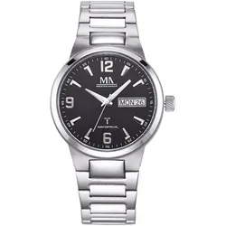 Meister Anker Herren Funkuhr Titan grau - Armbanduhren für Herren mit mattierter Oberfläche, Tag- und Datumsanzeige, 5 bar wasserdicht und allergiefrei durch Titan für höchsten Tragekomfort.