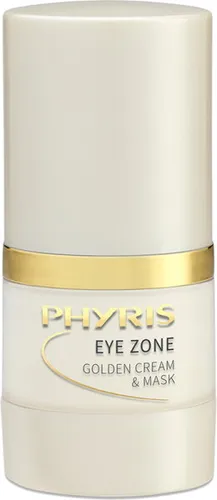 PHYRIS Eye Zone Golden Cream & Mask 15 ml - Augencreme mit mikrofeinem Gold für einen festigenden Soforteffekt, spendet langanhaltend Feuchtigkeit und glättet Mimikfalten. Ideal für sensible Haut, auch als Maske anwendbar.