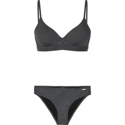 PROTEST PRTMANJA C-CUP Bikini 2025 anthra grey - L - Bademode aus recycelten Materialien, das PRTManja C-Cup Bikinioberteil bietet eine bequeme Passform und festen Halt – ideal für umweltbewusste Strandliebhaber.