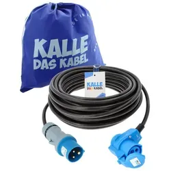 CEE-Verlängerungskabel 50 m mit Winkelkupplung - Verlängerungskabel H07RN-F, spritzwassergeschützt und robust, perfekt für den Einsatz im Freien oder in feuchten Umgebungen.