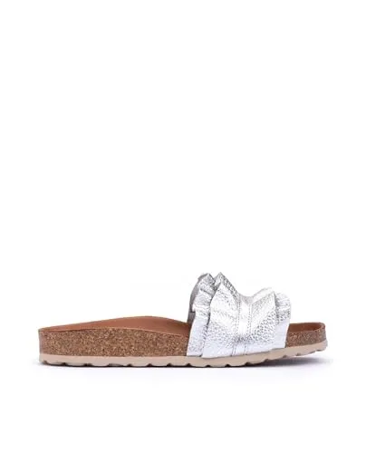 VERBENAS Sandalen Rocío Nucleo Metal Volante Plata - Größe: 40 - Wanderschuhe, handgefertigt in Spanien mit hochwertigem Material für maximalen Komfort und Stil. Ideal für abenteuerlustige Menschen, die Qualität schätzen.