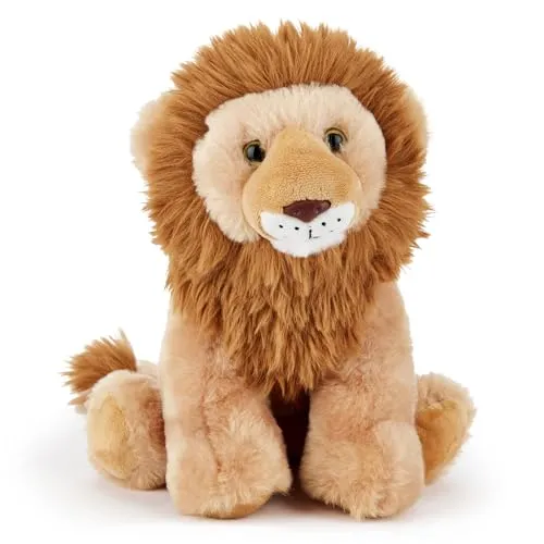 Zappi Co König der Löwe Plüschtier König der Tiere (22cm) Majestätischer Mähnen-Kumpel - Weich, Kuschelig, 100% Recycelt - Königlicher Katzenfreund