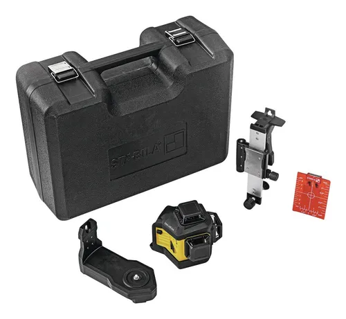 Stabila 12-V-System Kreuzlinienlaser LAX 600 - Messgerät mit selbstnivellierenden 3 x 360° Laserlinien für präzise Layout-Arbeiten bis 30 m. Extrem robust und wasser- sowie staubdicht nach IP 65, ideal für Baustellen.