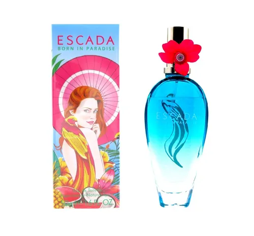 Escada Born in Paradise 50ml EDT - Frisch und Fruchtig - Damen Eau de Toilette mit 50ml, ideal für den Alltag. Erleben Sie die exotische Frische und den fruchtigen Duft, der gute Laune verbreitet.