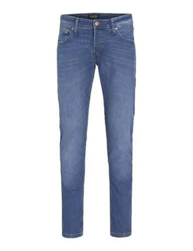 JACK & JONES Male Slim Fit Jeans JJIGLENN JJORIGINAL SQ 223 NOOS - Slim Fit Jeans mit niedriger Taille, ideal für einen modernen Look, aus hochwertigem Material (68% Baumwolle, 30% Polyester, 2% Elasthan) für optimalen Tragekomfort.