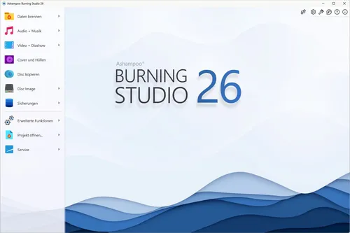 Ashampoo Burning Studio 26 - 1 PC Dauerlizenz - Backup & Wiederherstellung für Windows 10/11 mit lebenslanger Lizenz. Ideal für sicheres Brennen und Verwalten von Daten auf CDs, DVDs und Blu-rays.