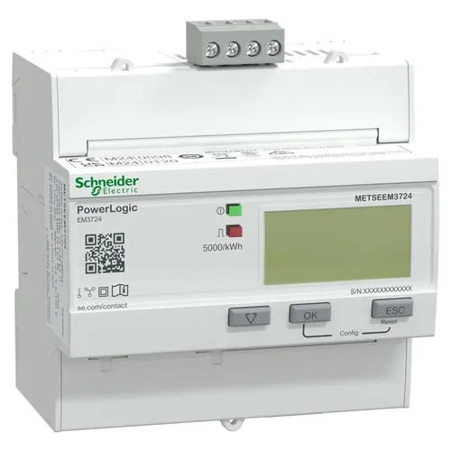 Schneider Electric Energiezähler EM3724 – Digitaler Elektrizitätszähler - Präziser digitaler Energiezähler für eine zuverlässige Strommessung. Kompakte Bauweise mit einfacher Montage, ideal für den Einsatz in verschiedenen Anwendungen.