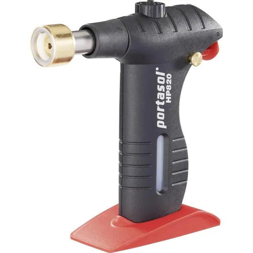 Portasol HP 820 Gasbrenner 1350°C - Lötgeräte mit ergonomischem Griff, Gasfüllstandssichtfenster und flexibler Flammenlänge bis 100 mm – ideal für Sanitärinstallation und Lackentfernung.