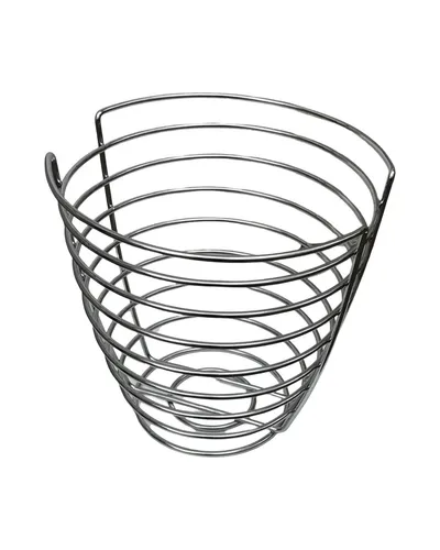 blomus Drahtkorb WIRES - Stilvoller Obstkorb aus Stahlgeflecht - Körbe, Ø 25 cm, elegantes Design in Silber, ideal zur stilvollen Präsentation von Obst und Gemüse.