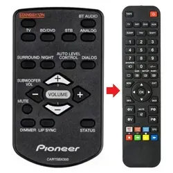 Fernbedienung passend für PIONEER SBX-B30 | SBXB30