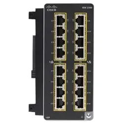 Cisco IEM-3300-16P Erweiterungsmodul - Netzwerkgerät mit 16 Gigabit Ethernet (PoE+) Ports, ideal für erweiterte Netzwerkinfrastrukturen und hohe Leistungsanforderungen.