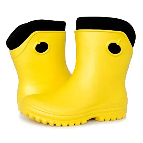 FortMen Federleichte Gummistiefel Damen Thermo 36-41 - Hochwertige, leichte EVA Gummistiefel mit Innenschuh für angenehme Wärme bis -15 Grad. Ideal für Outdoor-Aktivitäten und Gartenarbeit, rutschfeste Sohle für sicheren Halt.