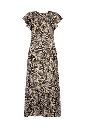 Lily and Lionel Maxikleid Paulina Shirred Bodice Zebra Print Maxi Dress Damen