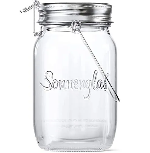 SONNENGLAS Mini 250ml - Original Solarlampe im Einmachglas, Fair Trade Qualität und nachhaltiges Licht für drinnen und draußen