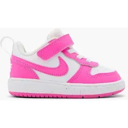 Nike Court Borough Low Recraft Td Sneaker für Damen - Fuchsia, Größe 21 - Damen Sneaker in Fuchsia, Größe 21, von Nike. Mit hochwertigem Synthetik-Obermaterial und bequemem Textil-Innenfutter für optimalen Tragekomfort.