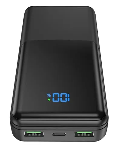 Coblob Power Bank 27000 mAh mit Schnellladefunktion USB C PD 30W - Leistungsstarker 27000mAh externes Ladegerät mit 3 Ausgängen, ideal für unterwegs. Schnellladung für Smartphones und Tablets, kompakt und robust für Reisen und Outdoor-Aktivitäten.
