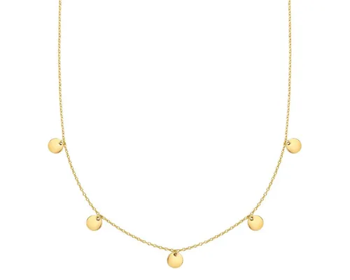 Eastside Damen Halskette aus Edelstahl - Elegante Halskette aus 14 Karat gelbvergoldetem Edelstahl, 40 cm lang mit 5 cm Verlängerung, ideal für stilvolle Akzente in jedem Outfit.
