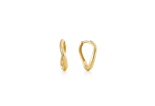 Ania Haie Paar Ohrstecker The Magma Wave 14kt Echtgold