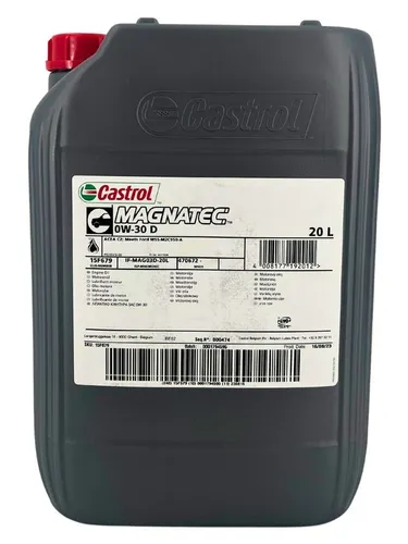 Castrol Magnatec 0W-30 D 20 Liter - Hochleistungsmotoröl - Motoröle mit intelligenten Molekülen, die den Motor während des Starts und im Betrieb schützen, ideal für moderne Diesel- und Benzinmotoren.