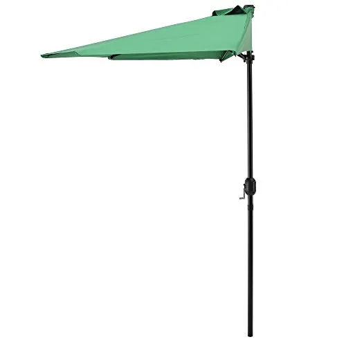 casa.pro Halbschirm 'Eger' Ø300cm - Ideal für Balkone - Sonnenschirm für Balkone und Terrassen, wasserabweisend und platzsparend. Perfekter Schutz vor Sonne mit anpassbarem Design. Material: 100% Polyester, Stahl.