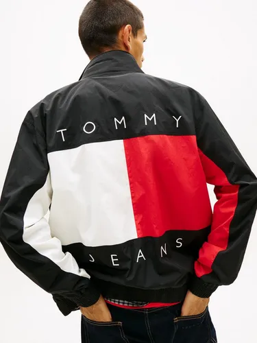Tommy Jeans Windbreaker TJM HERITAGE FLAG Regular fit mit Stehkragen und Markenprint Rückenprint Tommy Flag