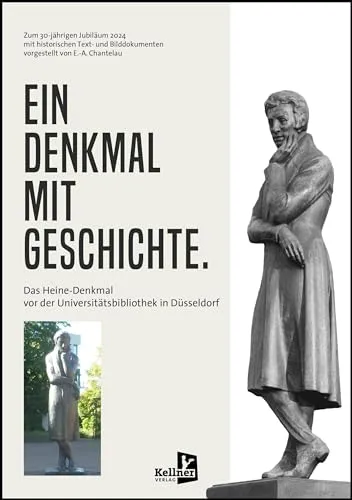 Ein Denkmal mit Geschichte: Das Heine-Denkmal vor der Universitätsbibliothek in Düsseldorf