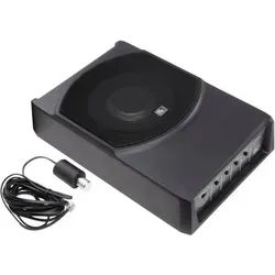 Raveland Flatsub FS-8 Auto-Subwoofer aktiv 600W - Car-HiFi-Lautsprecher mit kompaktem Design und kraftvollem Bass. Ideal für die Montage unter dem Sitz, bietet druckvollen Sound aus nur 4,5 Litern Volumen und anpassbaren EQ für individuellen Klang.