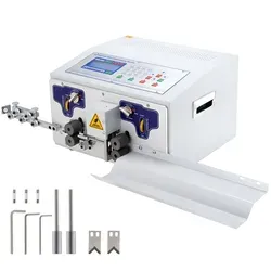 VEVOR Automatische Computer-Abisoliermaschine 300 W - Metallbearbeitung: Effiziente Kabelschneidemaschine mit LCD-Bildschirm, ideal für präzises und automatisches Abisolieren von Drähten bis 100.000 mm.