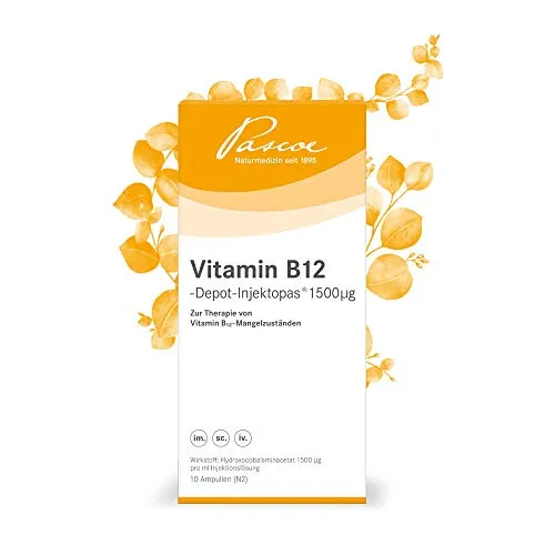 Vitamin B12 Depot Inj. 1500 μg - Injektionslösung für optimale Vitalität - Nahrungsergänzungsmittel zur Unterstützung des Energiestoffwechsels, perfekt für eine gezielte B12-Versorgung und einfach in der Anwendung.