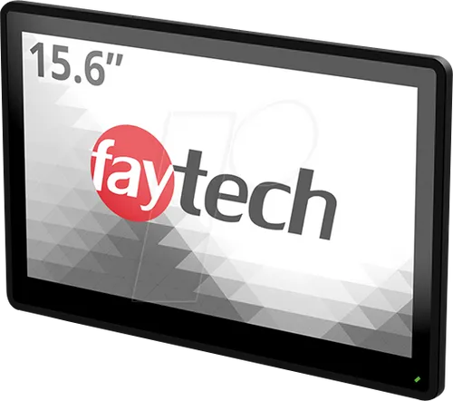 FT156TMCAPOB Touch-Monitor 39,62 cm - Touchdisplay mit kapazitivem 10-Finger-Multi-Touch, IP65 Schutzklasse und entspiegelter Oberfläche – ideal für industrielle Anwendungen und digitale Beschilderung.