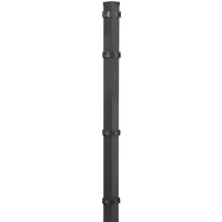 Eckzaunpfahl für Doppelstabmatten Anthrazit 6 cm x 6 cm x 120 cm