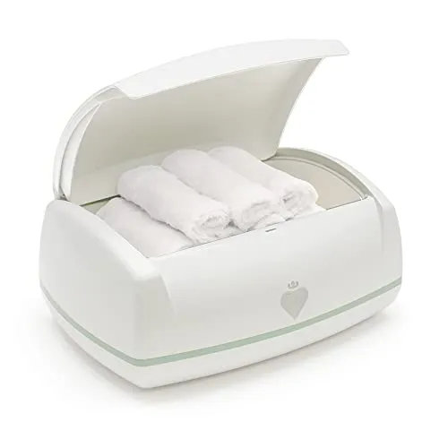 Prince Lionheart Warmies Wipes Warmer - Tuchwärmer für Babypflegetücher mit warmem Nachtlicht und antimikrobiellem Schutz, hält Tücher frisch und feucht für einen komfortablen Windelwechsel.