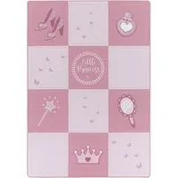 Xxxl Kinderteppich Play 2905 pink - Rechteckiger Kinderteppich (100x150 cm) mit Prinzessinnen-Motiv, Oeko-Tex® zertifiziert, schmutzabweisend und pflegeleicht – ideal für das Kinderzimmer!