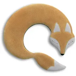 LESCHI Wärmekissen - Fuchs Beige - Mikrowellenfähiges Wärmepflaster, ergonomisch geformt für entspannende Wärme bei Nacken- und Schulterschmerzen sowie Erkältungen. Genießen Sie 45 Minuten Wohlfühlwärme mit natürlicher Bio-Weizen-Füllung.