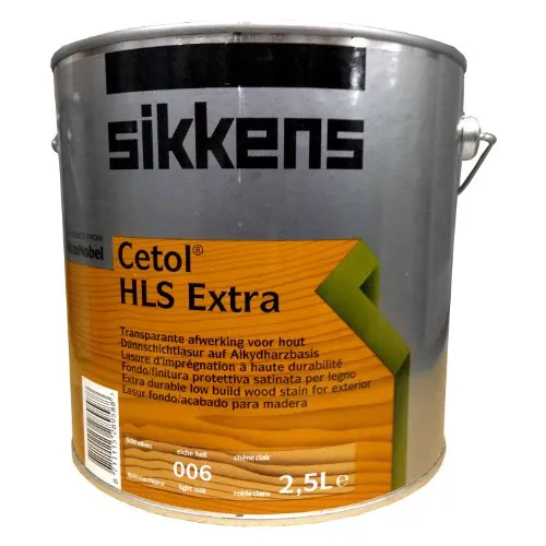 Sikkens Cetol Hls Extra 5,000 L - Dünnschichtlasur - Beizen für nicht maßhaltige Bauteile, mit hervorragender Feuchtigkeitsregulierung und hohem UV-Schutz für langlebige Ergebnisse.