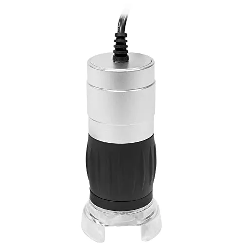 Omegon Mikroskop DigitalView USB-Handmikroskop - Kompaktes USB-Mikroskop mit 2 Megapixel Auflösung und bis zu 200-facher Vergrößerung. Ideal für detailreiche Betrachtungen mit hilfreicher Software im Lieferumfang.